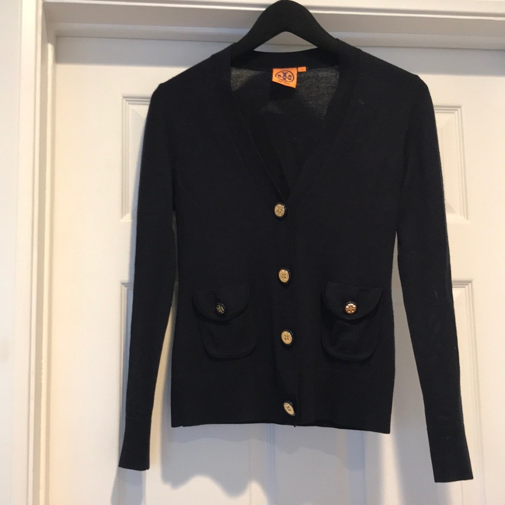 Tory Burch Logo Cardigan